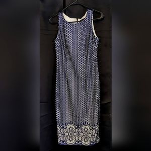 Navy blue lace dress
